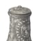 Vintiquewise Outdoor Clay Chiminea Fireplace Sun Design Wood Burning Fire Pit with Sturdy Metal Stand, Stone Gray QI004631.G - alternate 6
